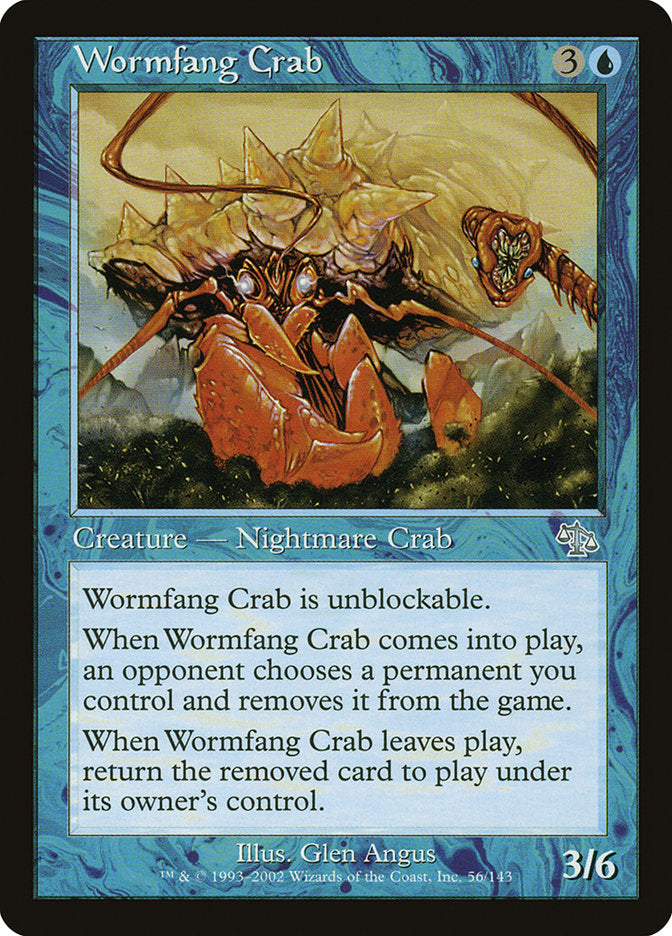 Wormfang Crab [Judgment] Magic: The Gathering