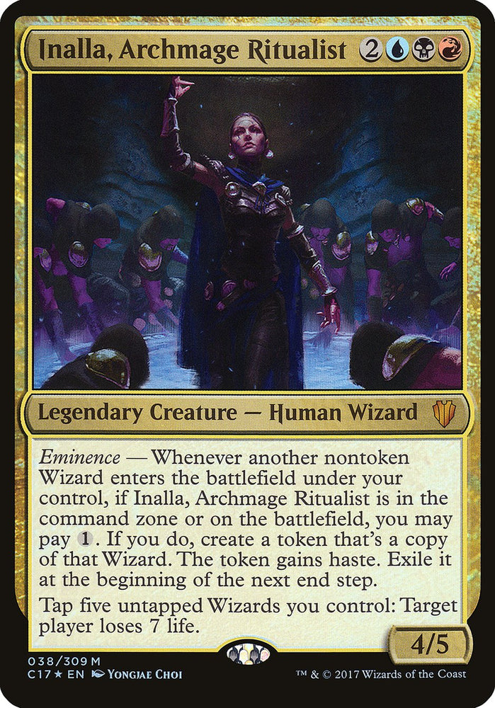Inalla, Archmage Ritualist (Oversized) [Commander 2017 Oversized] Magic: The Gathering
