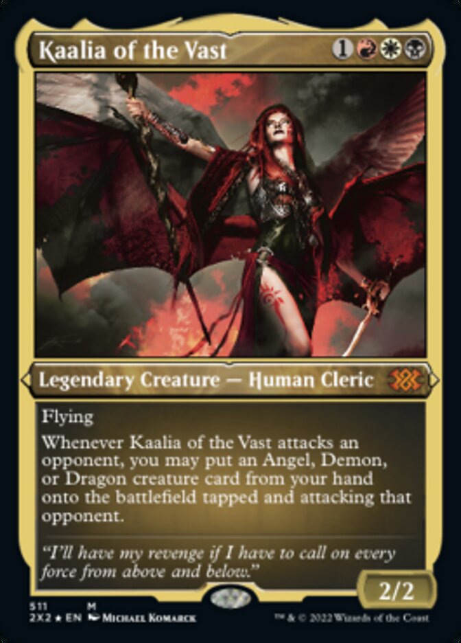 Kaalia of the Vast (Foil Etched) [Double Masters 2022] Magic: The Gathering