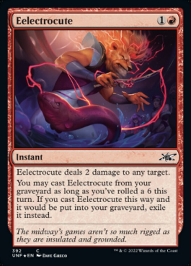 Eelectrocute (Galaxy Foil) [Unfinity] Magic: The Gathering