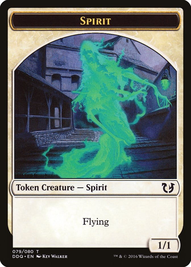 Spirit Token [Duel Decks: Blessed vs. Cursed] Magic: The Gathering