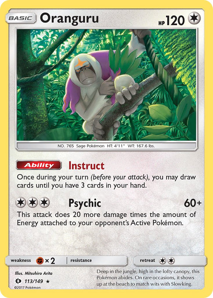 Oranguru (113/149) (Theme Deck Exclusive) [Sun & Moon: Base Set] Pokémon