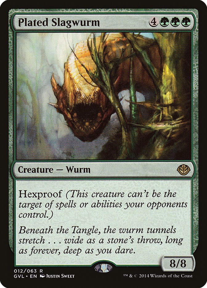 Plated Slagwurm (Garruk vs. Liliana) [Duel Decks Anthology] Magic: The Gathering