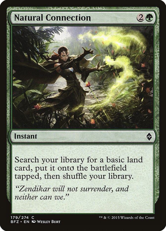 Natural Connection [Battle for Zendikar] Magic: The Gathering