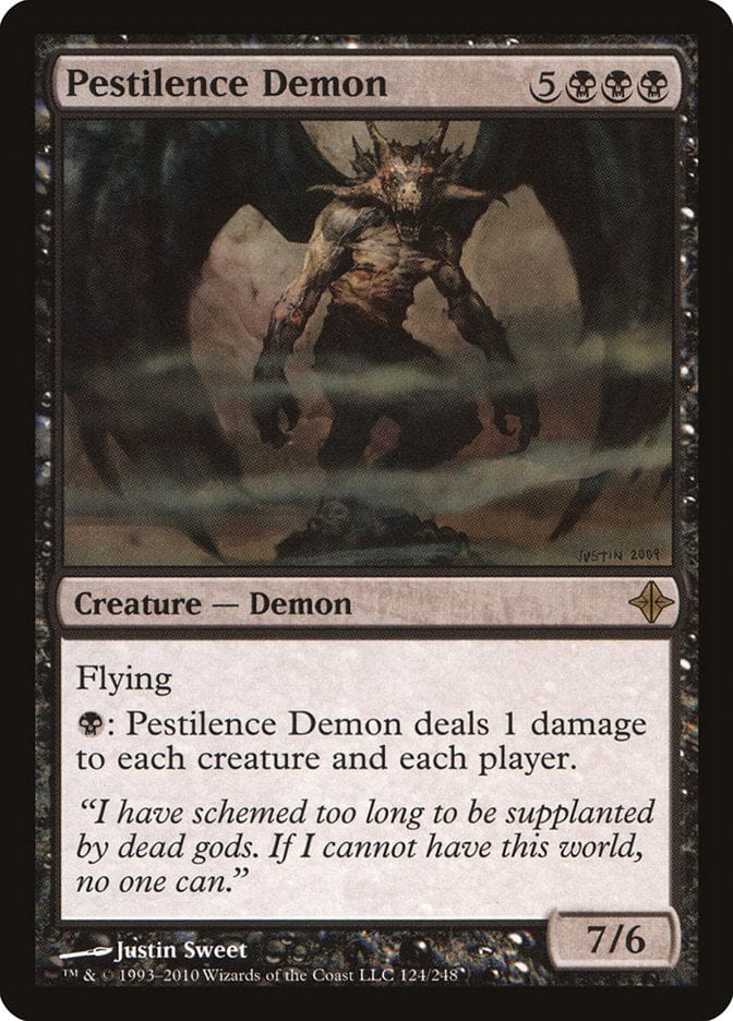 Pestilence Demon [Rise of the Eldrazi] Magic: The Gathering
