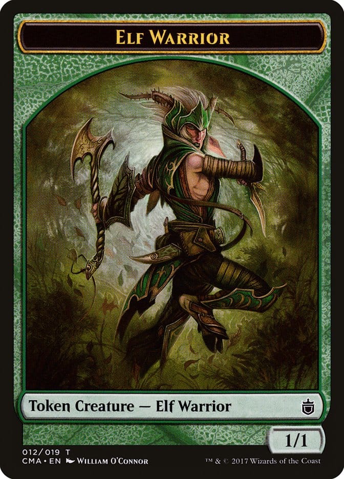 Elf Warrior Token [Commander Anthology Tokens] Magic: The Gathering