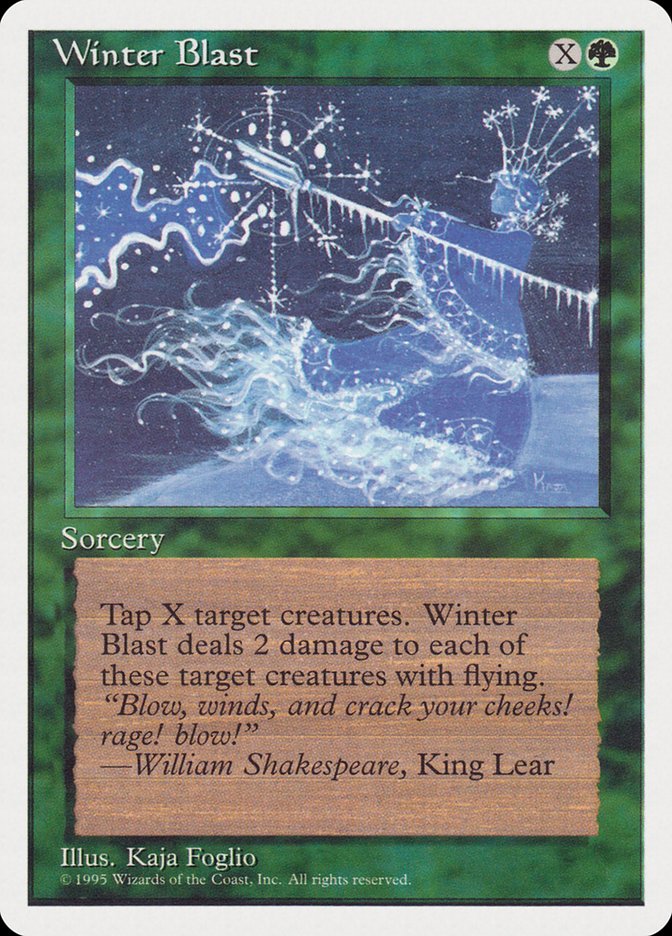 Winter Blast [Rivals Quick Start Set] Magic: The Gathering