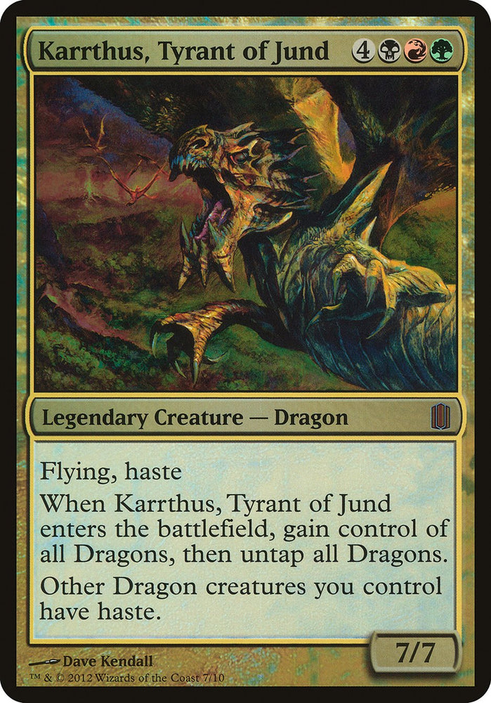 Karrthus, Tyrant of Jund (Oversized) [Commander's Arsenal Oversized] Magic: The Gathering