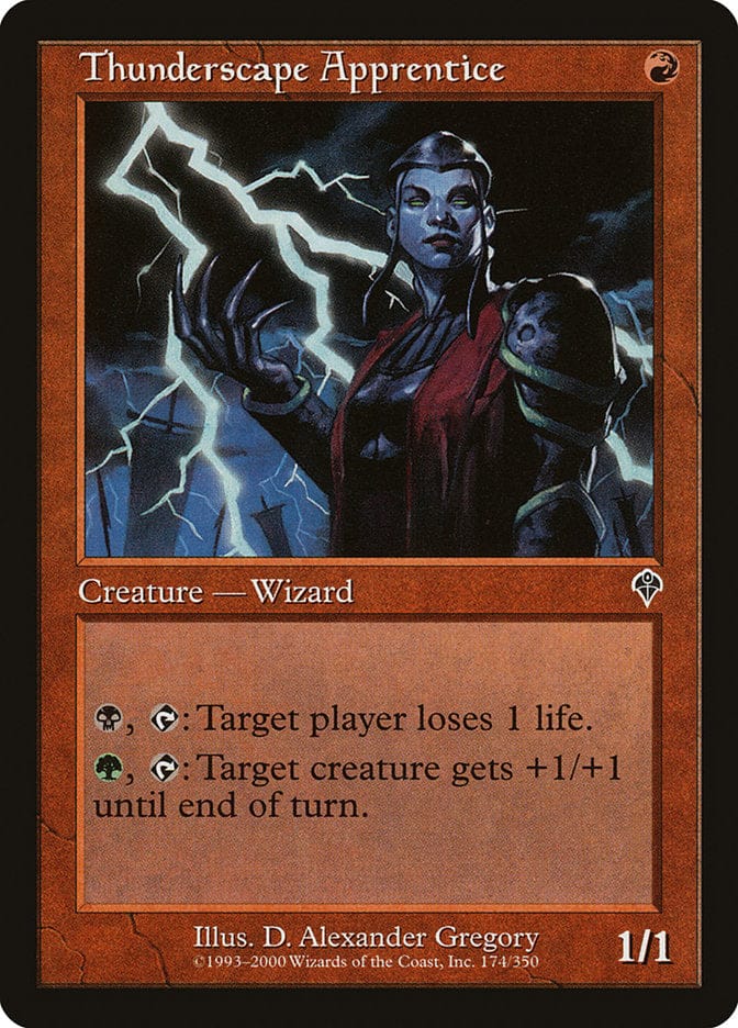 Thunderscape Apprentice [Invasion] Magic: The Gathering