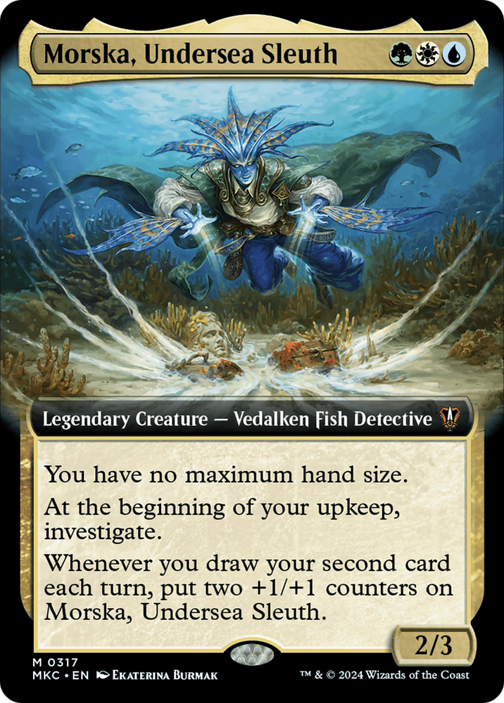 Morska, Undersea Sleuth (Extended Art) [Murders at Karlov Manor Commander] Magic: The Gathering