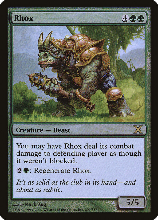 Rhox (Premium Foil) [Tenth Edition] Magic: The Gathering