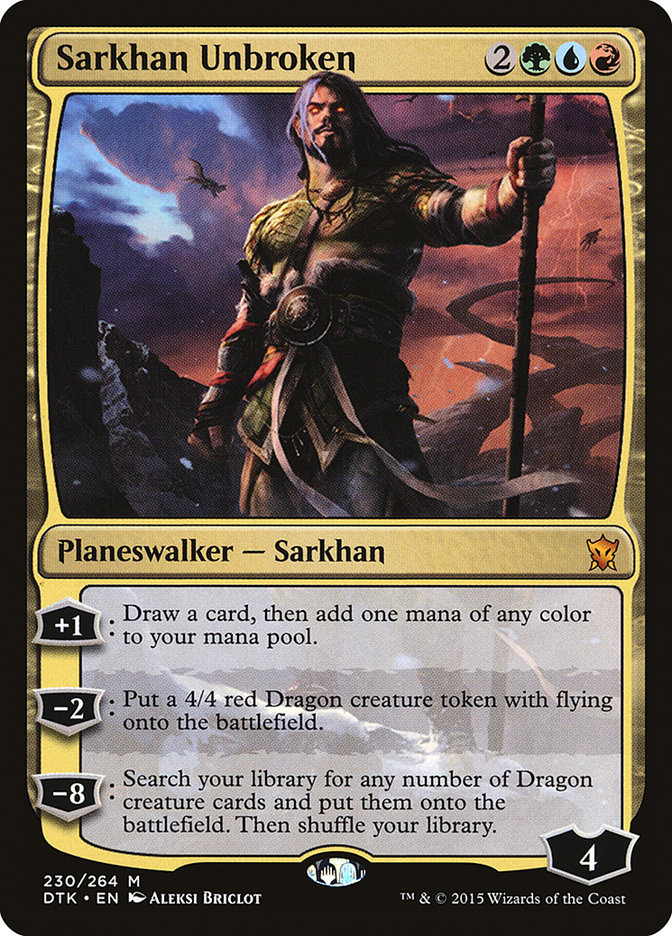 Sarkhan Unbroken [Dragons of Tarkir] Magic: The Gathering