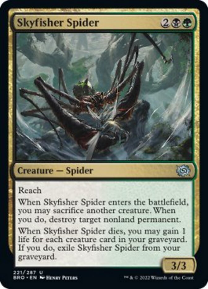 Skyfisher Spider [The Brothers' War] Magic: The Gathering