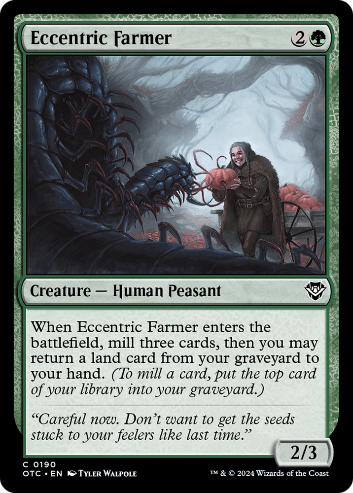 Eccentric Farmer [Outlaws of Thunder Junction Commander] Magic: The Gathering