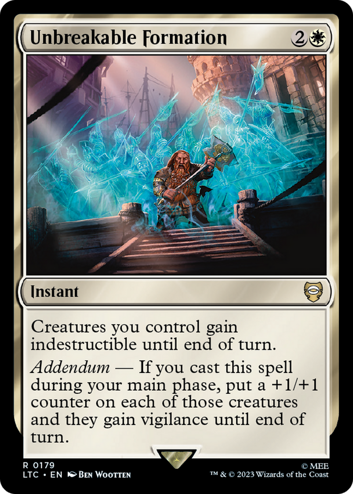 Unbreakable Formation [The Lord of the Rings: Tales of Middle-Earth Commander] Magic: The Gathering