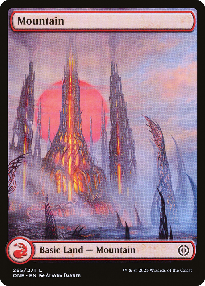 Mountain (265) (Full-Art) [Phyrexia: All Will Be One] Magic: The Gathering