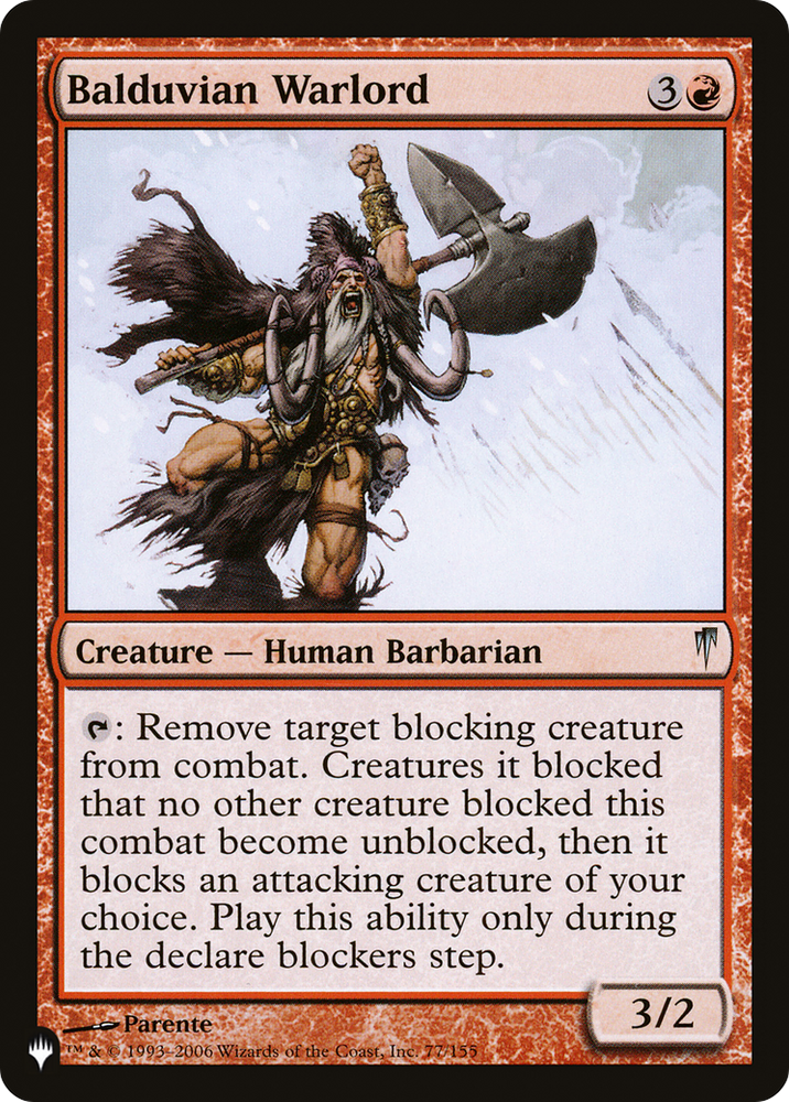 Balduvian Warlord [The List] Magic: The Gathering
