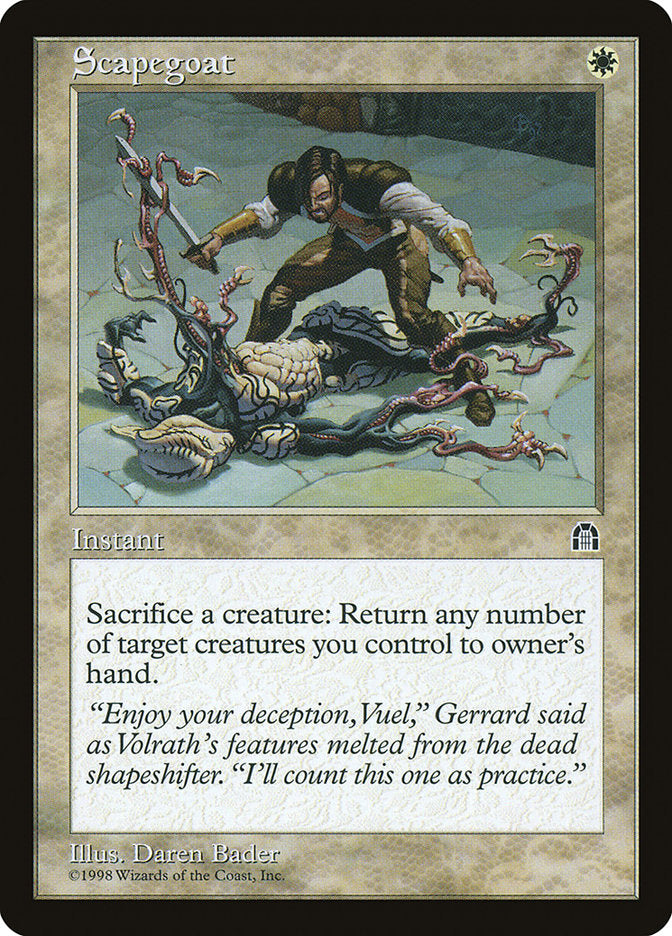 Scapegoat [Stronghold] Magic: The Gathering