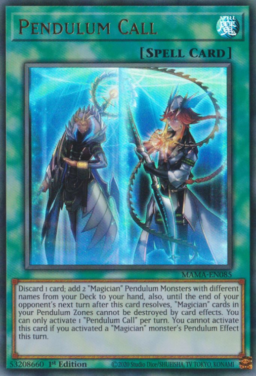 Pendulum Call [MAMA-EN085] Ultra Rare - Yugioh Cards For Your TCG Needs!
