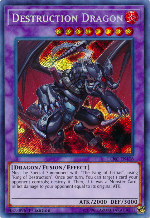Destruction Dragon [LCKC-EN108] Secret Rare Yu-Gi-Oh!