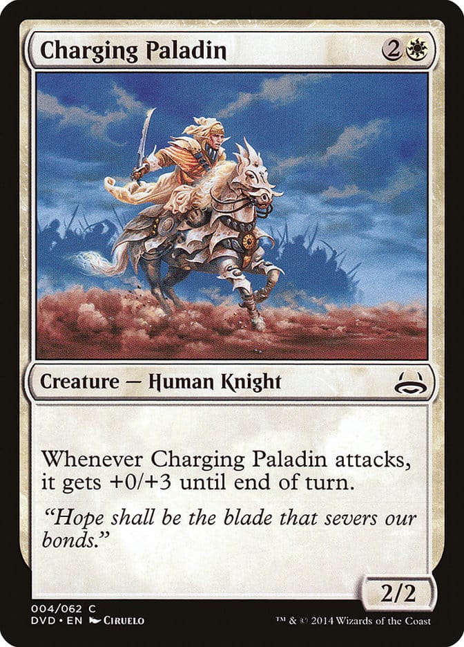 Charging Paladin (Divine vs. Demonic) [Duel Decks Anthology] Magic: The Gathering