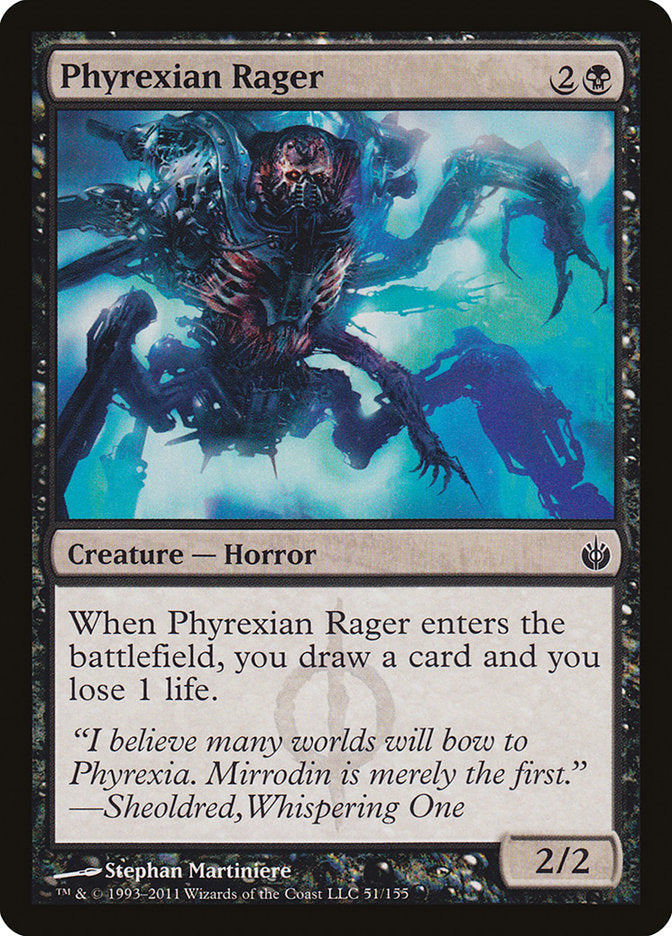Phyrexian Rager [Mirrodin Besieged] Magic: The Gathering
