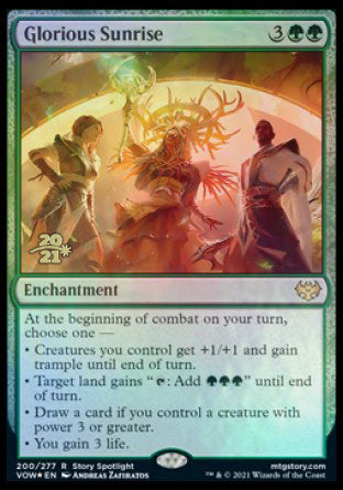 Glorious Sunrise [Innistrad: Crimson Vow Prerelease Promos] Magic: The Gathering