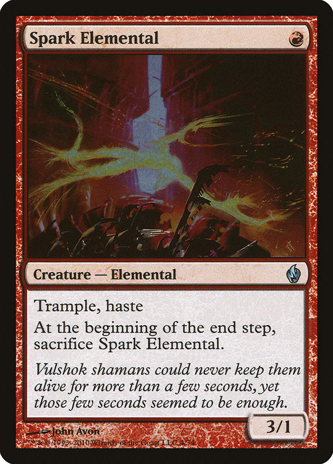 Spark Elemental [Premium Deck Series: Fire and Lightning] Magic: The Gathering