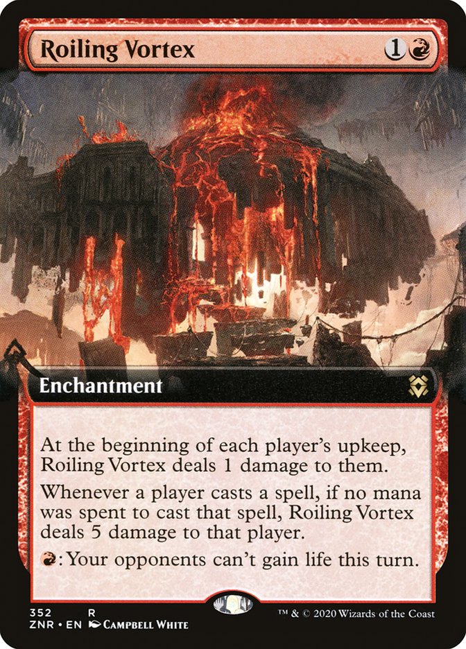 Roiling Vortex (Extended Art) [Zendikar Rising] Magic: The Gathering
