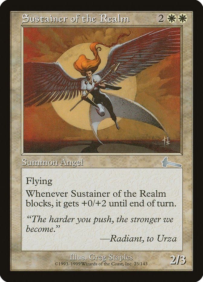 Sustainer of the Realm [Urza's Legacy] Magic: The Gathering