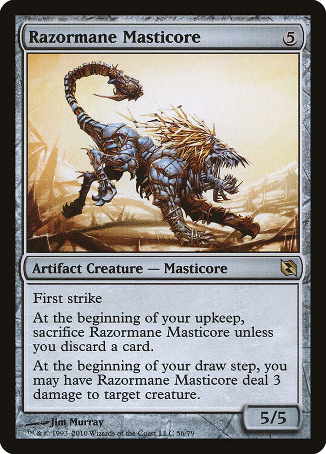 Razormane Masticore [Duel Decks: Elspeth vs. Tezzeret] Magic: The Gathering