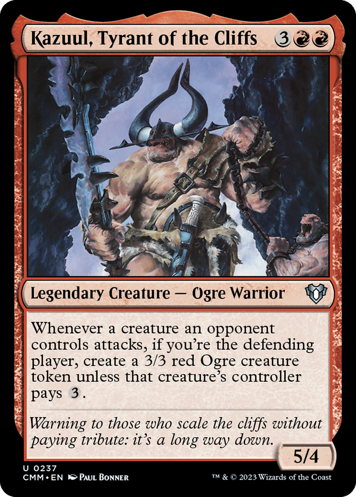 Kazuul, Tyrant of the Cliffs [Commander Masters] Magic: The Gathering