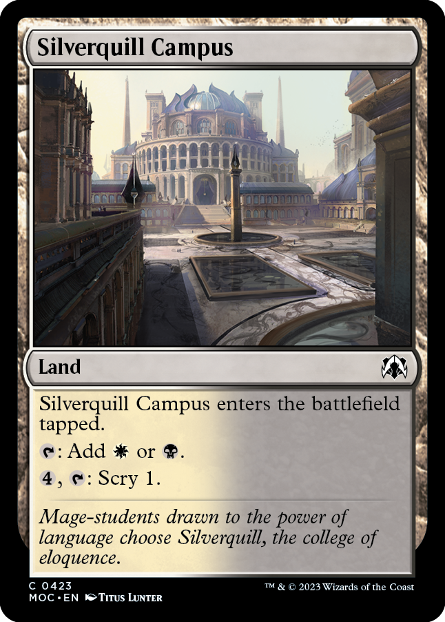 Silverquill Campus [March of the Machine Commander] Magic: The Gathering