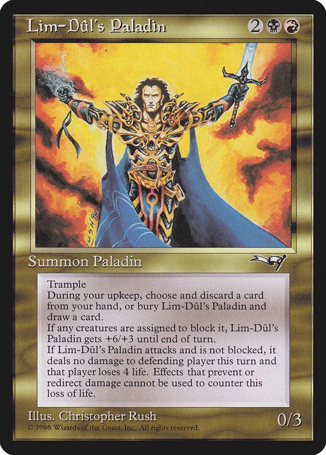 Lim-Dul's Paladin [Alliances] Magic: The Gathering
