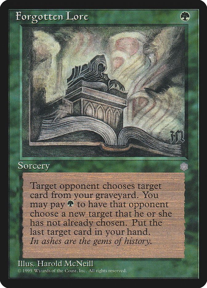 Forgotten Lore [Ice Age] Magic: The Gathering