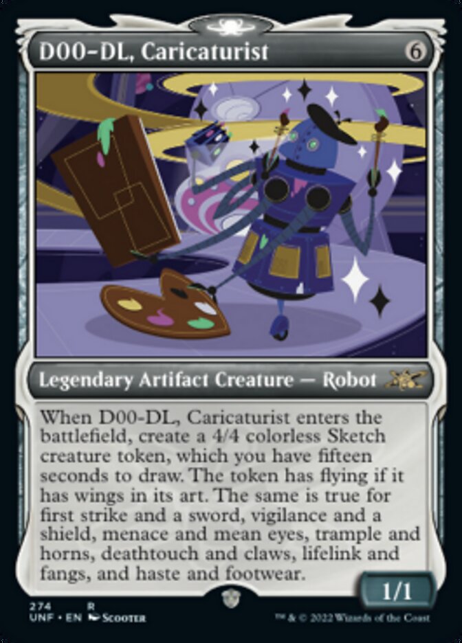 D00-DL, Caricaturist (Showcase) [Unfinity] Magic: The Gathering