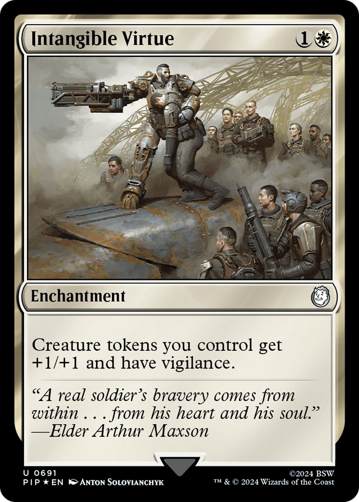 Intangible Virtue (Surge Foil) [Fallout] Magic: The Gathering