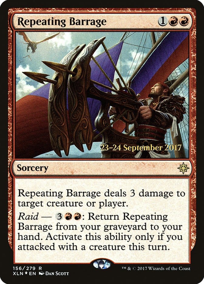 Repeating Barrage [Ixalan Prerelease Promos] Magic: The Gathering