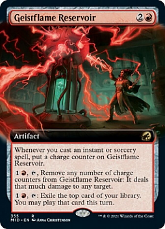 Geistflame Reservoir (Extended Art) [Innistrad: Midnight Hunt] Magic: The Gathering