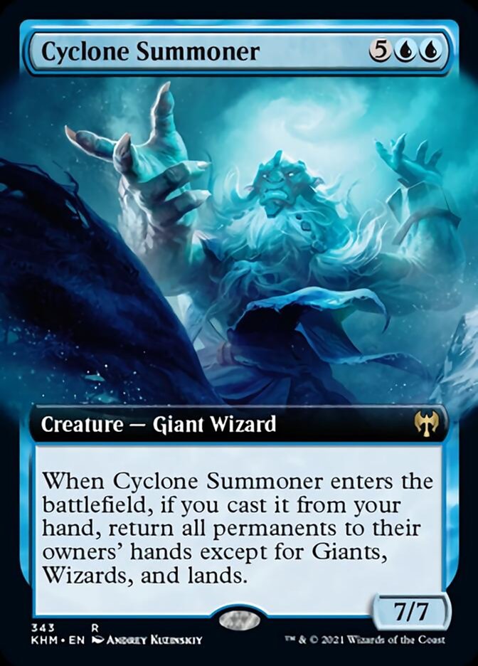 Cyclone Summoner (Extended Art) [Kaldheim] Magic: The Gathering