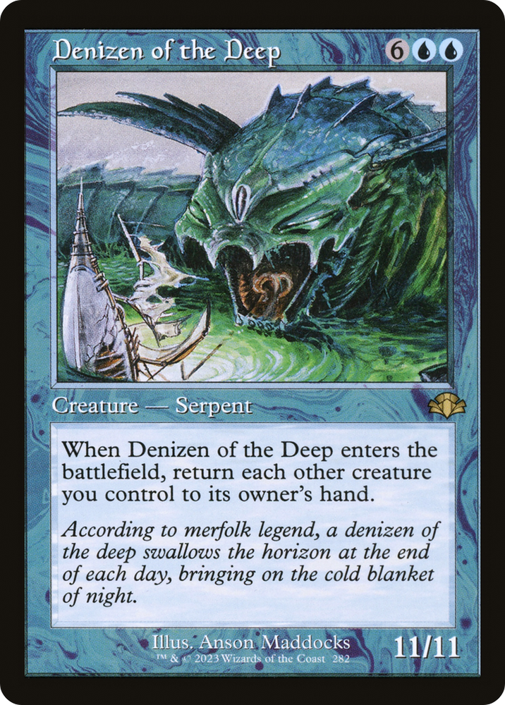 Denizen of the Deep (Retro) [Dominaria Remastered] Magic: The Gathering