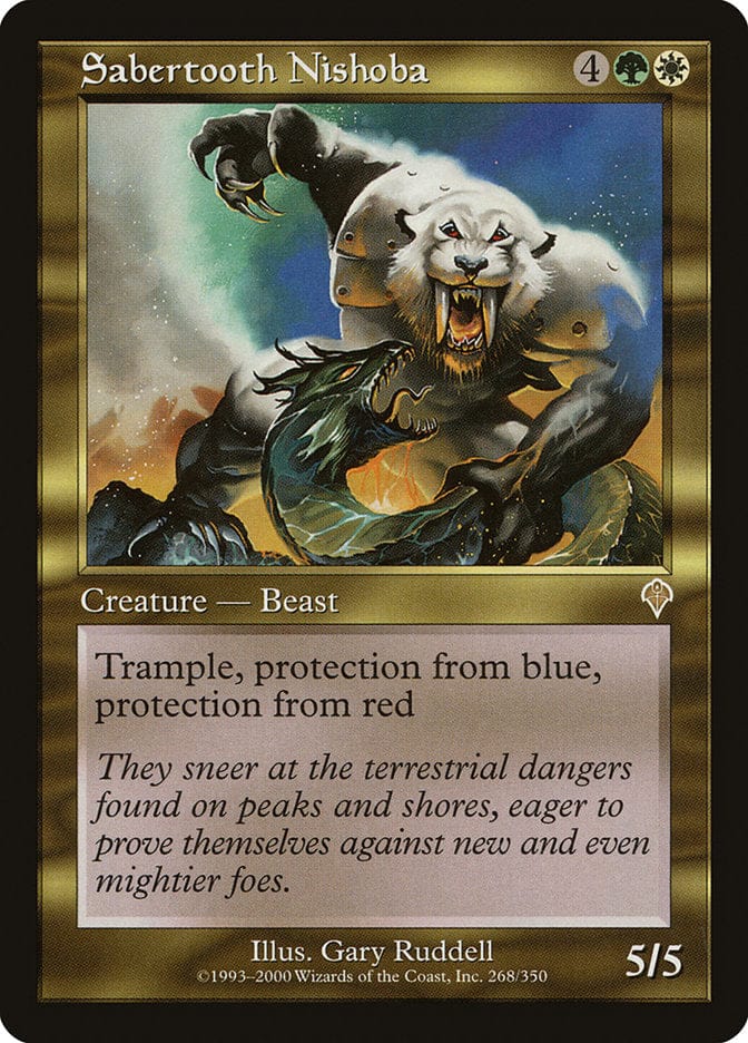 Sabertooth Nishoba [Invasion] Magic: The Gathering
