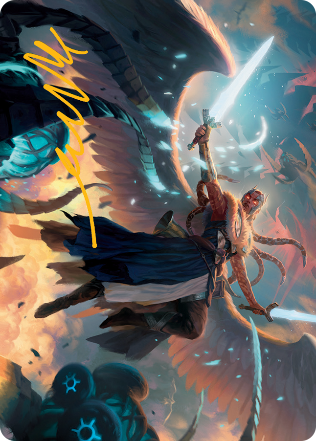 Boon-Bringer Valkyrie Art Card (Gold-Stamped Signature) [March of the Machine Art Series] Magic: The Gathering