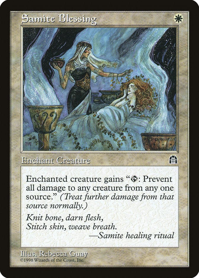 Samite Blessing [Stronghold] Magic: The Gathering