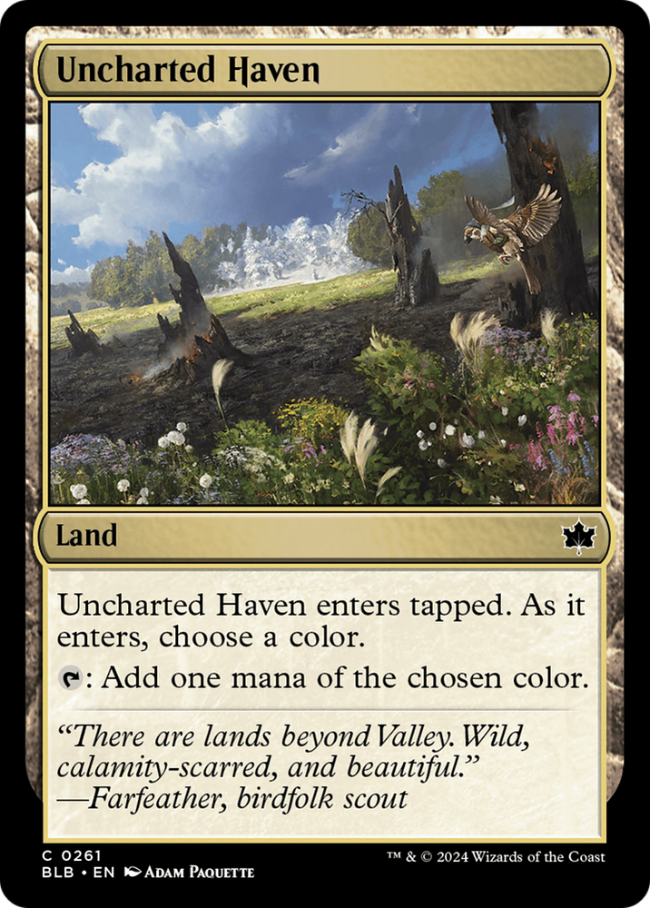 Uncharted Haven [Bloomburrow] Magic: The Gathering