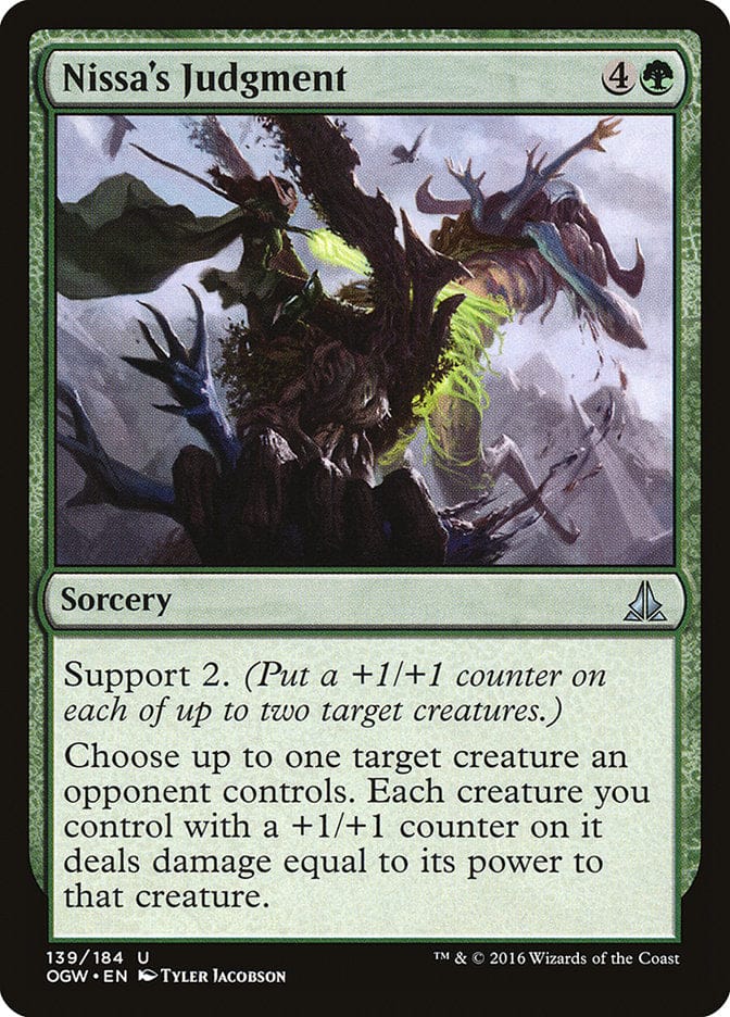 Nissa's Judgment [Oath of the Gatewatch] Magic: The Gathering