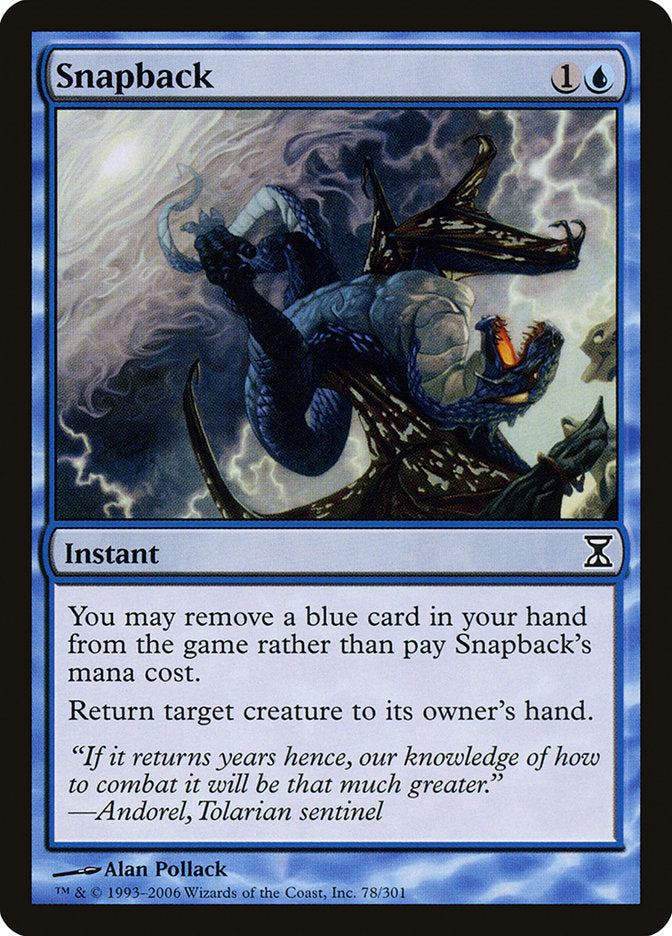Snapback [Time Spiral] Magic: The Gathering