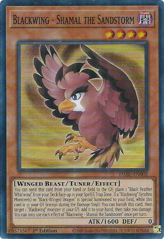 Blackwing - Shamal the Sandstorm [DABL-EN002] Super Rare - Yugioh Cards For Your TCG Needs!