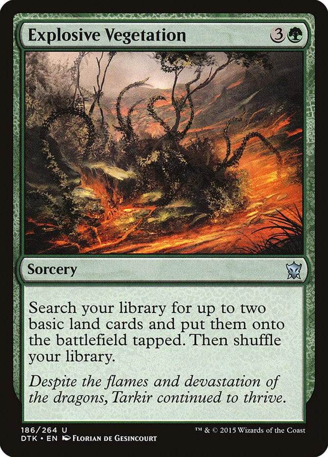 Explosive Vegetation [Dragons of Tarkir] Magic: The Gathering