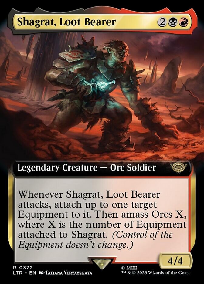 Shagrat, Loot Bearer (Extended Art) [The Lord of the Rings: Tales of Middle-Earth] Magic: The Gathering